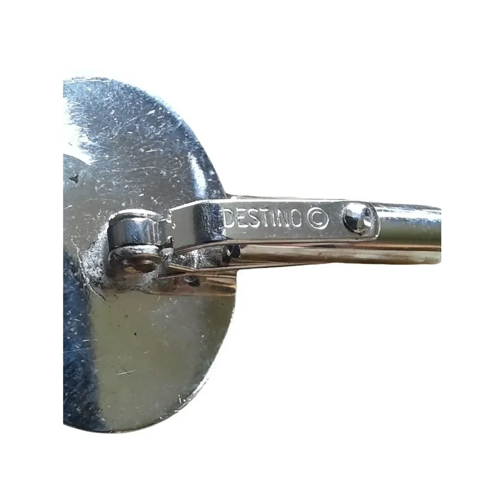 Silver-Tone Cufflinks with Black Onyx Accent - Men's Accessories